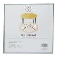 Gold Etched Table 17in x 21in