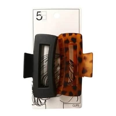Rectangle Claw Clip 2-Pack