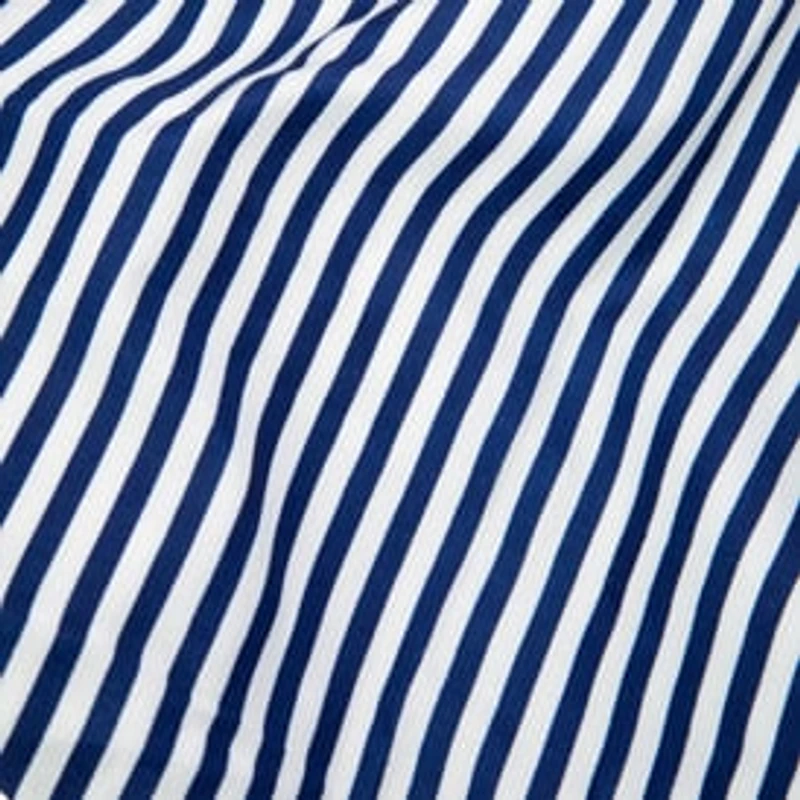 Queen Size 4-Piece Sheet Set - Navy Stripe