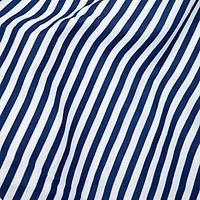 Queen Size 4-Piece Sheet Set - Navy Stripe