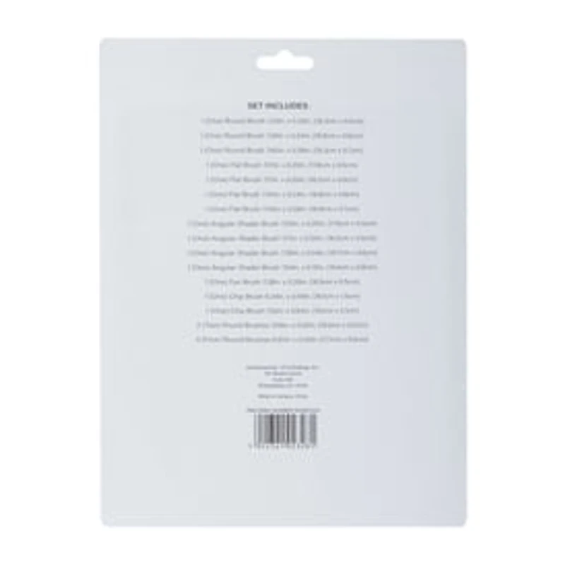 Wood Artist Brush Set 20-Count