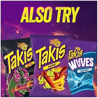 Takis Blue Heat Rolled Tortilla Chips, Hot Chili Pepper Artificially Flavored, 9.9oz Bag
