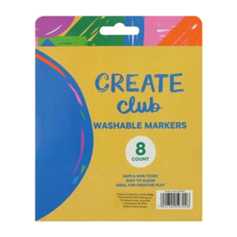 Create Club Washable Markers 8-Pack