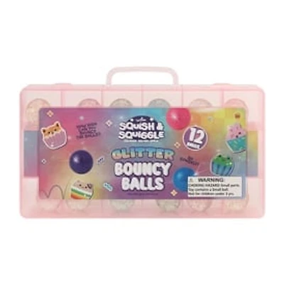 Toy Mania Squish & Squiggle Bouncy Balls 12-Pack