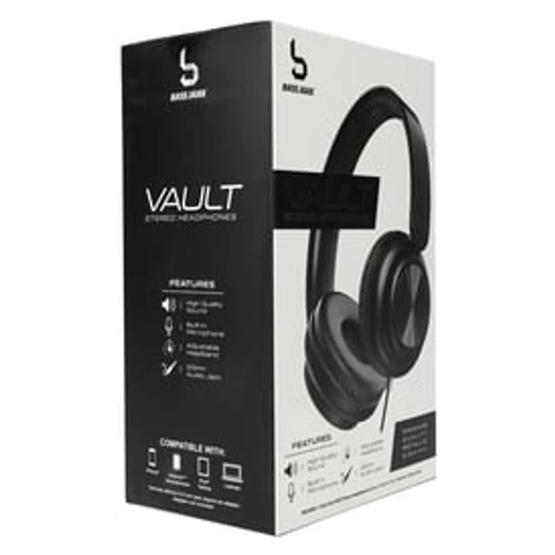 Vault Wired Stereo Headphones With Mic