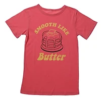 Juniors 'smooth Like Butter' Retro Graphic Tee