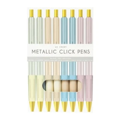 16-Count Metallic Click Pens