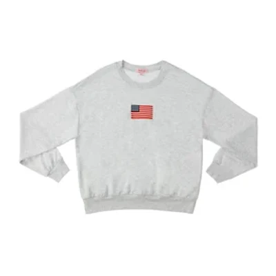 Juniors USA Crew Neck Graphic Sweatshirt