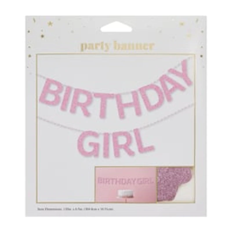 Birthday Girl Party Banner