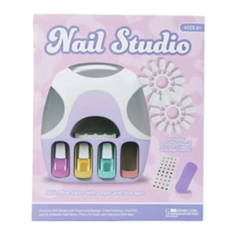 Nail Studio Kit With Dryer, Press-On Nails & Polish
