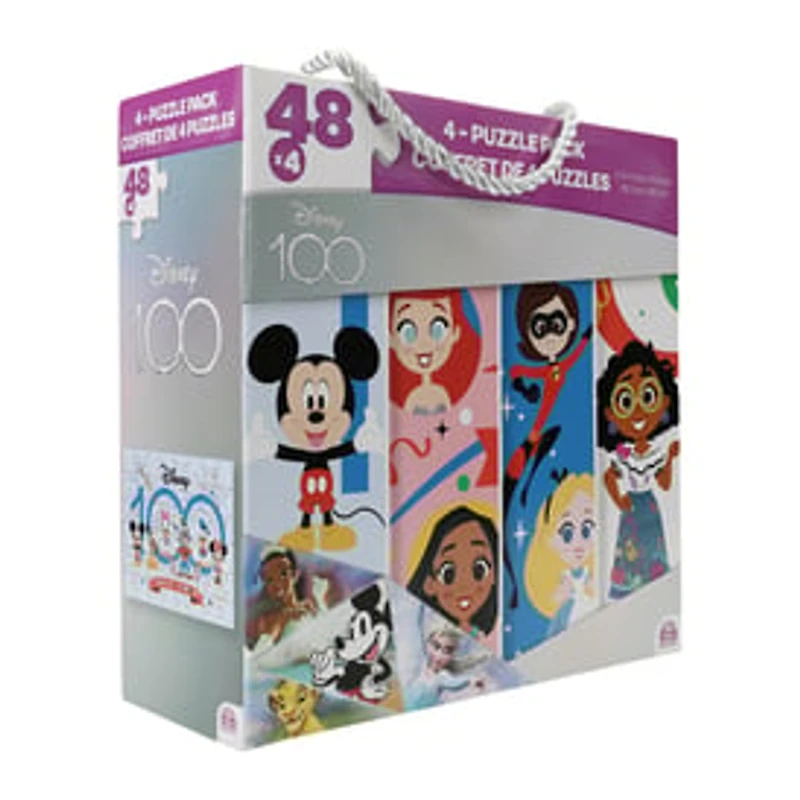 Disney 100 48-Piece Puzzles 4-Count