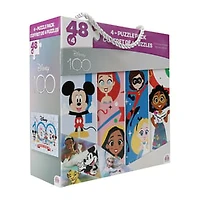 Disney 100 48-Piece Puzzles 4-Count