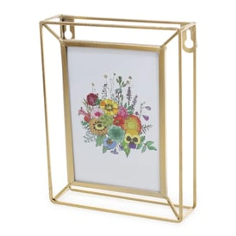 Dimensional Picture Frame w/ Print (Fits 4in x 6in Photo)