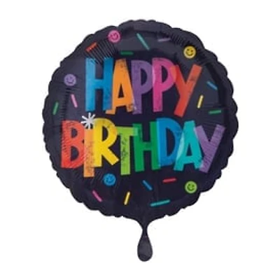 INFLATED Happy Birthday Hexagon Balloon