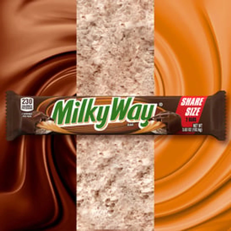 MILKY WAY Candy Milk Chocolate Bar, Share Size, 3.63 Oz