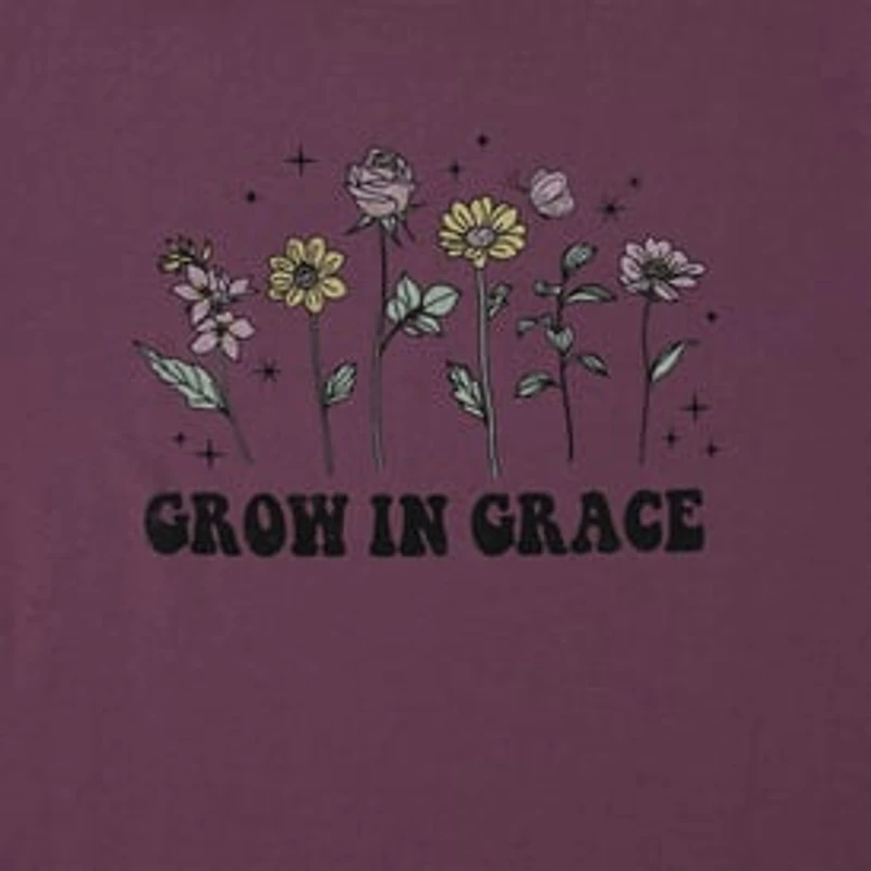 Grow Grace' Floral Graphic Tee