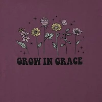 Grow Grace' Floral Graphic Tee