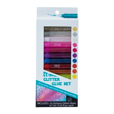 Glitter Glue Set 16-Count