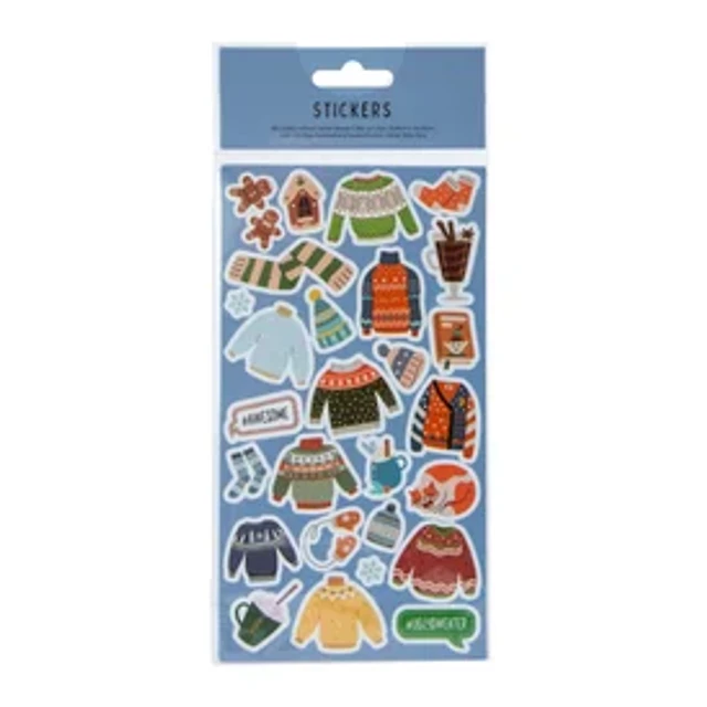 Winter Stickers, 4 Sheets
