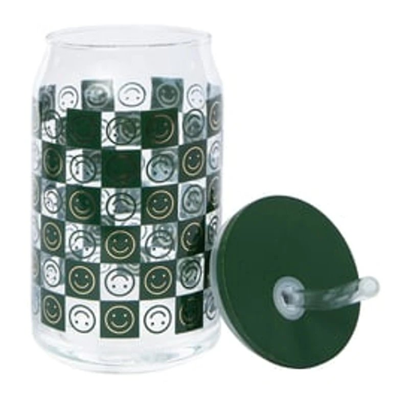 Glass Sipper Tumbler With Bamboo Lid 20oz