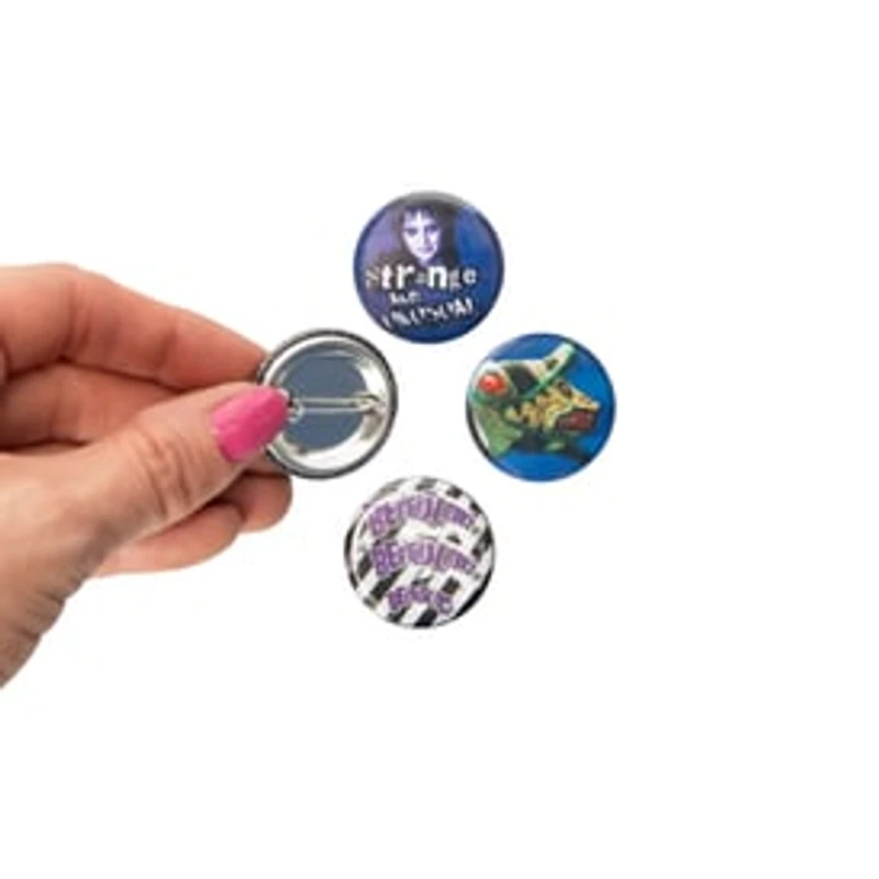 Halloween Button Pins 4-Pack Set
