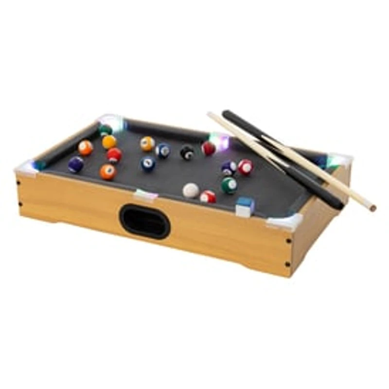 Tabletop Light Up Pool Table 20in x 12in