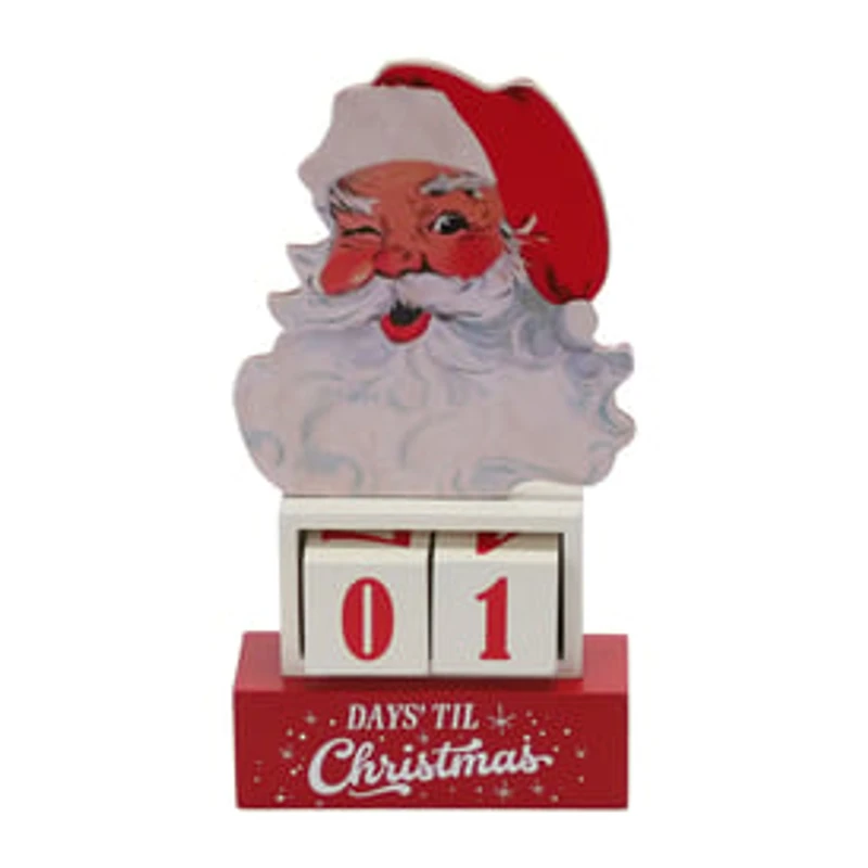 Christmas Santa Countdown Décor