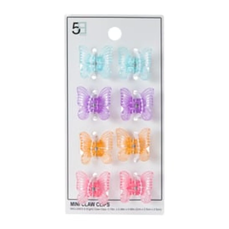 Mini Novelty Claw Clips 8-Count