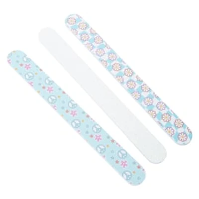Fashion Nail Files 3-Count - Floral Peace Sign