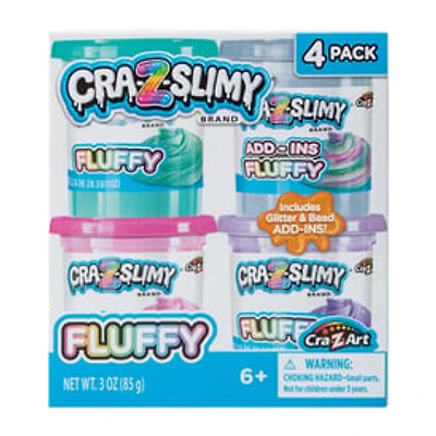 Cra-Z-Slimy® Fluffy Slime 4-Pack