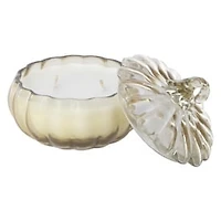 Glass Pumpkin Candle