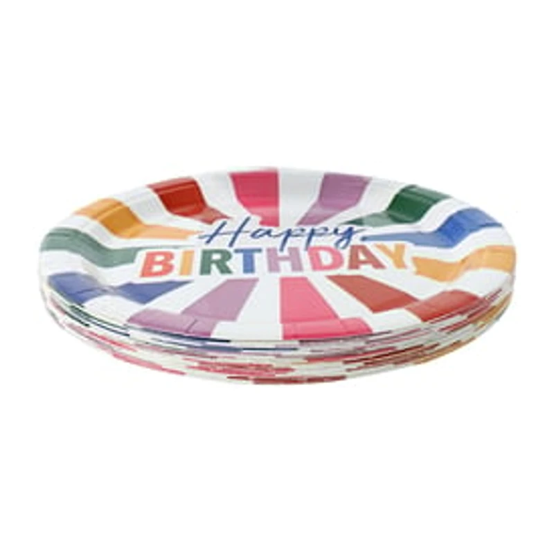 Happy Birthday Party Plates 20-Count