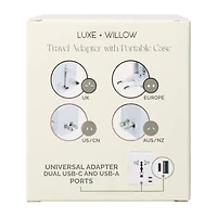 Travel Adapter With Portable Case