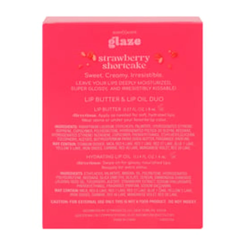 Glaze Strawberry Shortcake Lip Butter & Oil Duo Set