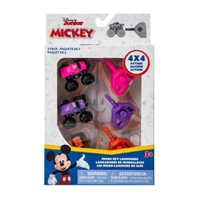 Disney Junior Mickey Micro Key Launchers 3-Pack (Styles May Vary)