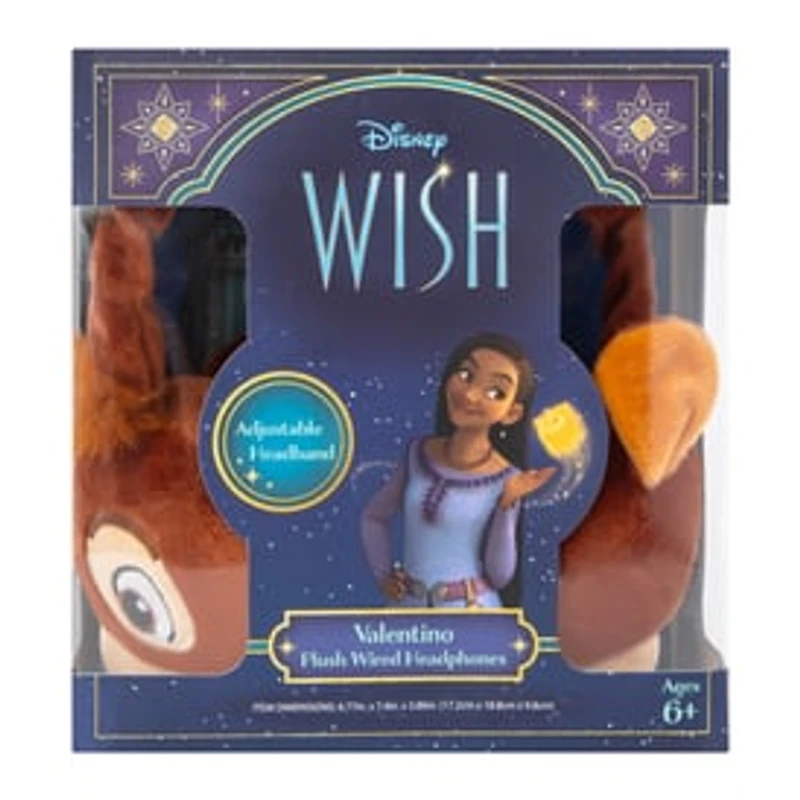 Disney Wish Valentino Plush Wired Headphones