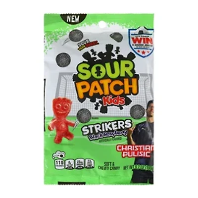 Sour Patch Kids Strikers Black Raspberry Candy 3.1oz