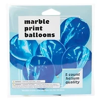 Marble Print Balloons 5-Count