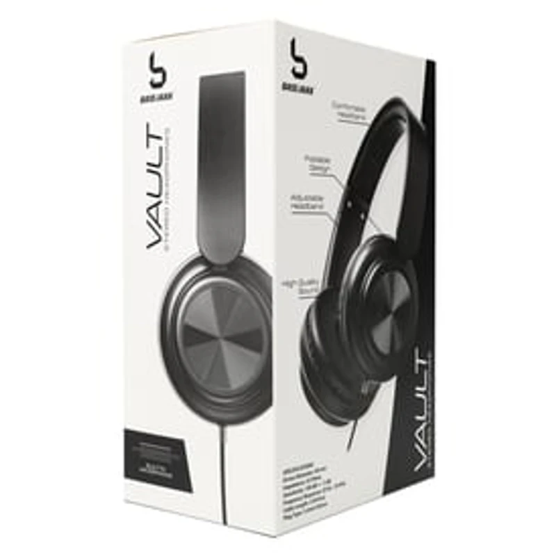Vault Wired Stereo Headphones With Mic