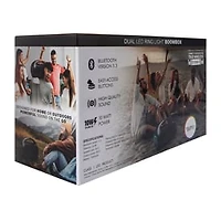 Dual LED Ring Light Boombox