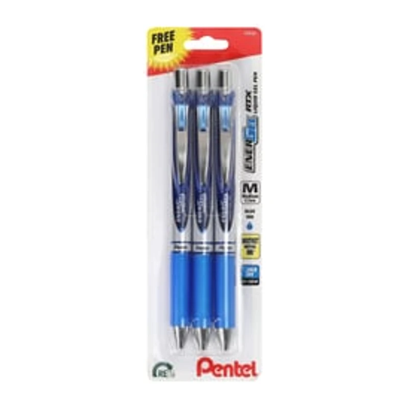 Pentel® Energel RTX Liquid Gel Pen 3-Pack (Styles May Vary)