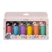 Cat Highlighters 6-Count