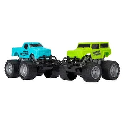 Friction Monster Trucks 2-Pack Set (Styles May Vary)