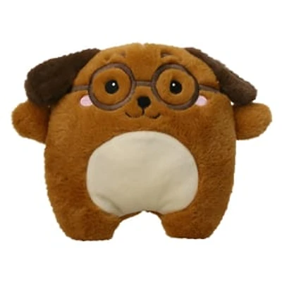 Puppy Dog With Glasses Stuffed Animal 9in