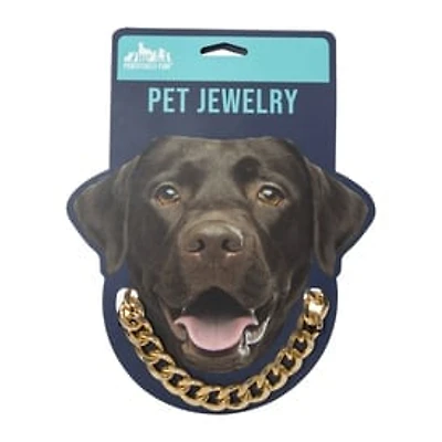Gold Chain Pet Jewelry