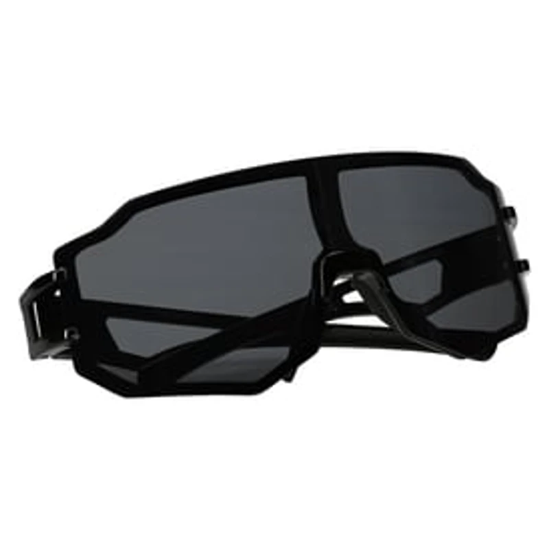 Ladies Large Rimless Mirror Shield Sunglasses
