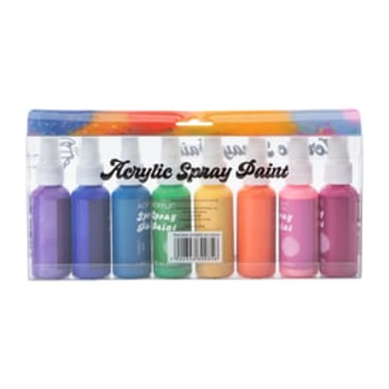 Acrylic Spray Paint 8-Count 1.69oz