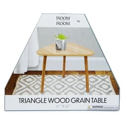 Triangle Wood Grain Table 17in