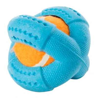 Tough Chew Tpr Wrapped Tennis Ball Dog Toy
