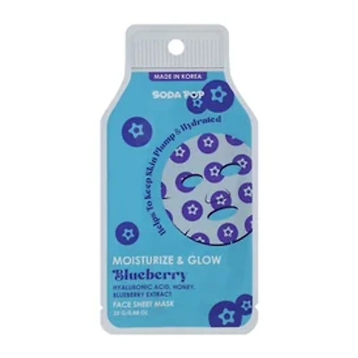 Soda Pop Blueberry Face Sheet Mask 0.8oz